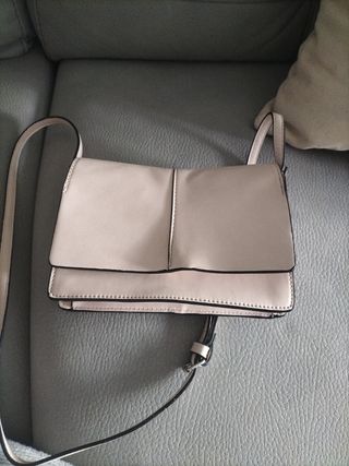 Bolso juvenil Mango color rosa palo