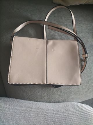 Bolso juvenil Mango color rosa palo