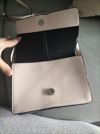 Bolso juvenil Mango color rosa palo