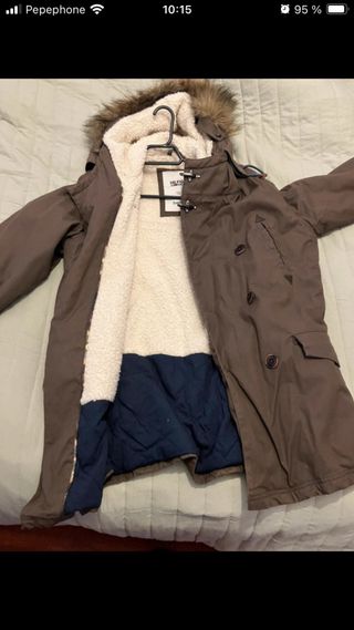Parka Tommy Hilfiger verde militar talla M