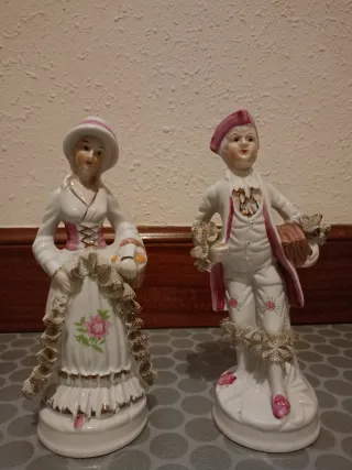 Figuras de porcelana pareja vintage