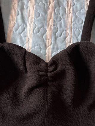 Top corto negro fiesta