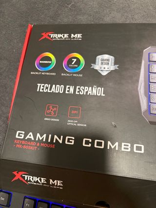 Teclado y Ratón Gaming Xtrike Me RGB Español
