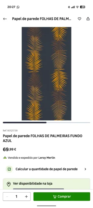 Rolos de papel de parede decorativo