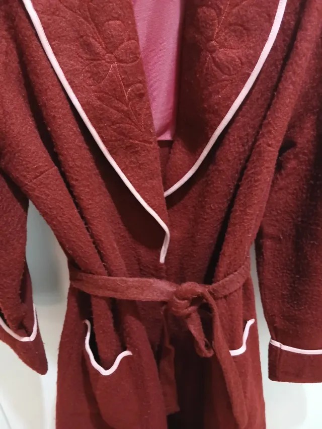 Vestaglia donna invernale rossa