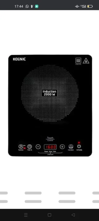 Placa Inducción KOENIC 2000W