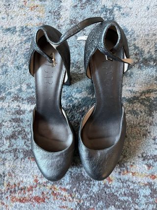 Zapatos de tacón Figara plateados talla 40