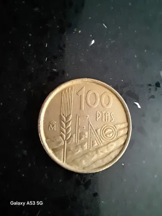 Moneda 100 Pesetas FAO Juan Carlos I Año 1995