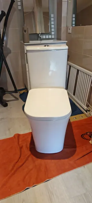 Inodoro porcelana blanco