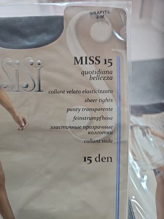 Collant SiSi Miss 15 denari Grafite M
