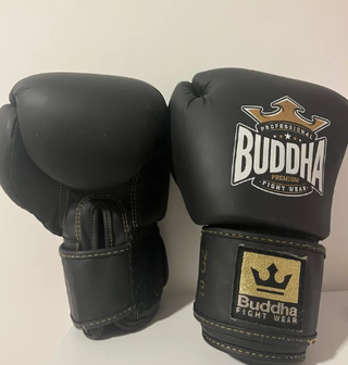 Guantes Muay Thai Buddha Negros 10oz