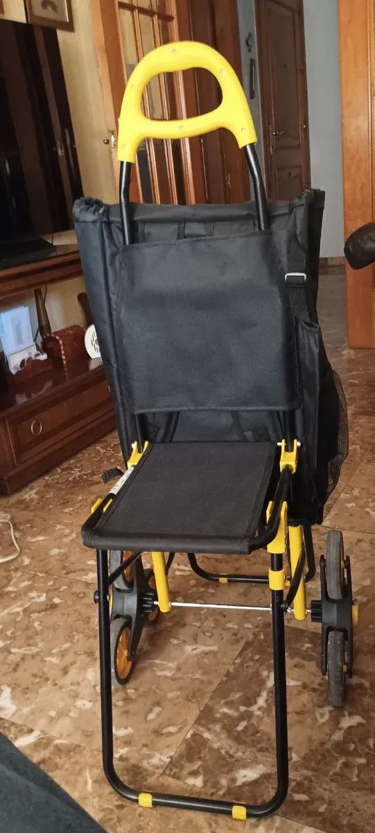 Carrito compra térmico con asiento