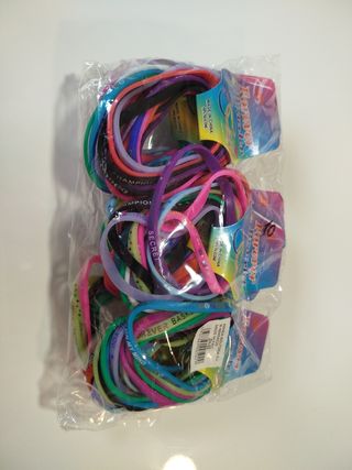 Pulseras de silicona Forever multicolor