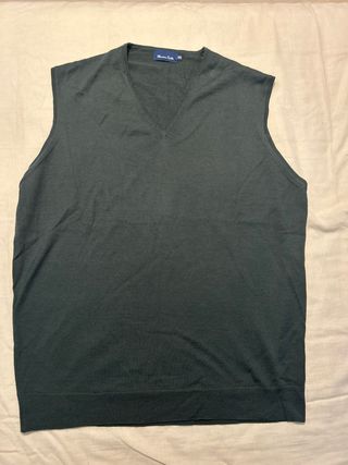 Chaleco Massimo Dutti Verde Oliva