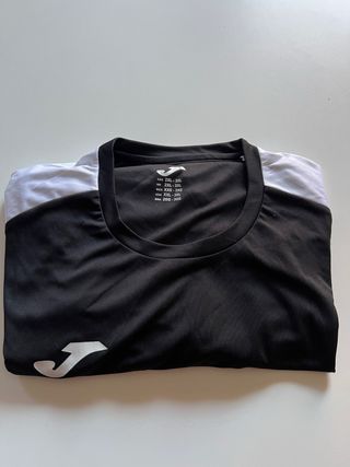 Camiseta Joma Negra y Blanca Talla XXL 