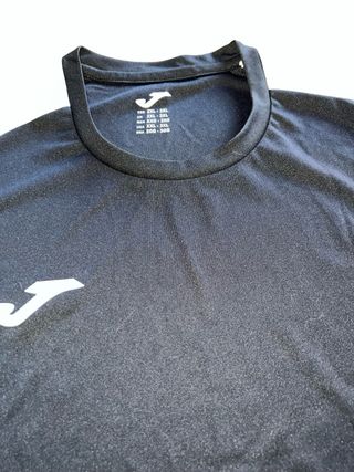 Camiseta Joma Negra y Blanca Talla XXL 