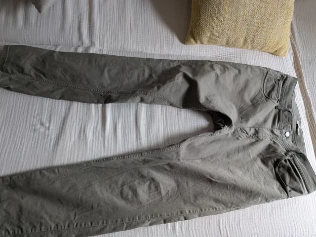 Pantalón Mango Pitillo Talla L Verde