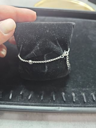 Bracciale acciaio con quadrifoglio