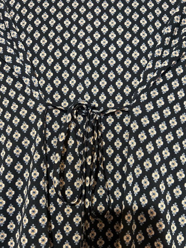 Vestido Promod Negro/Blanco Talla M