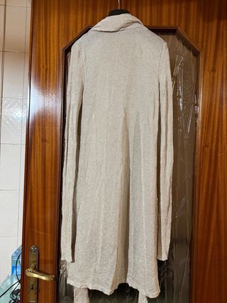 Cardigan Maxi Pennyblack Beige in Lurex