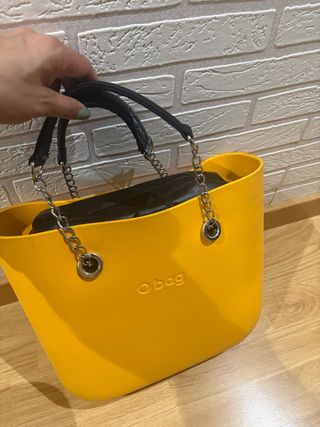 Bolso O bag amarillo y negro