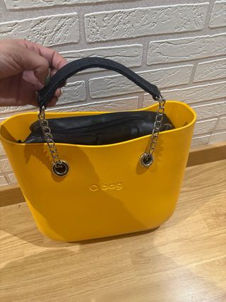 Bolso O bag amarillo y negro