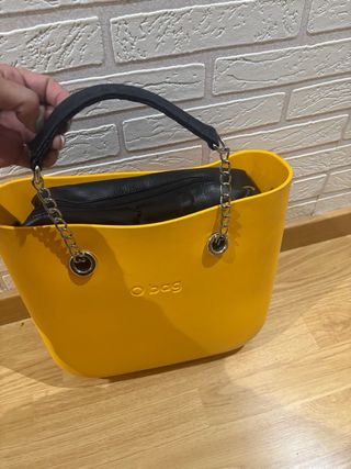 Bolso O bag amarillo y negro