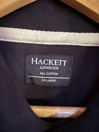 Polo Hackett Azul marino y Mostaza Talla XXL 