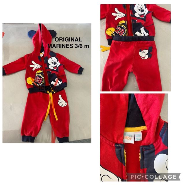 2 Tute Garzate Neonati Original Marines e Brums