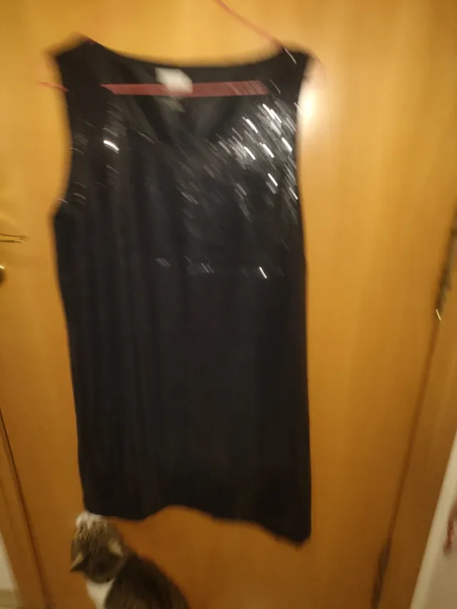 Vestido H&M Negro Lentejuelas