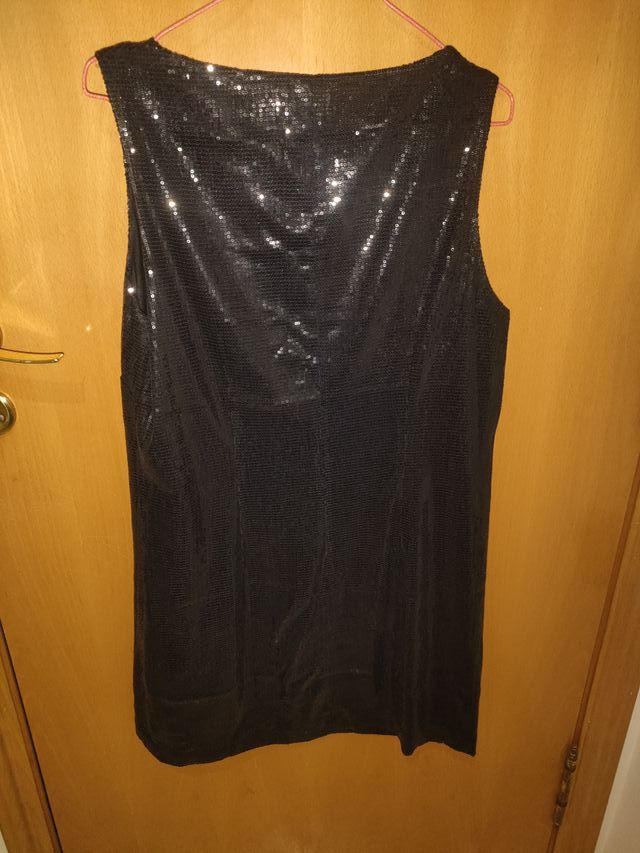 Vestido H&M Negro Lentejuelas