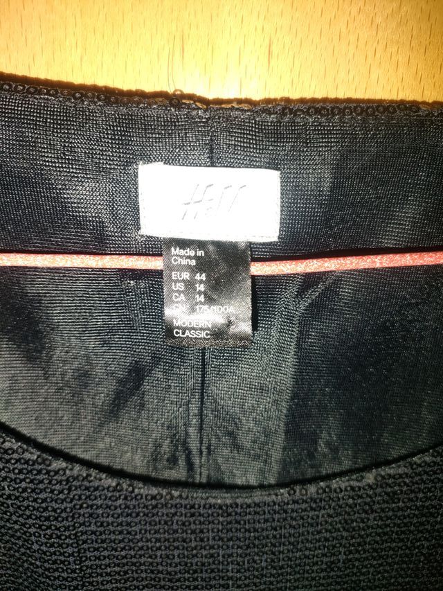 Vestido H&M Negro Lentejuelas