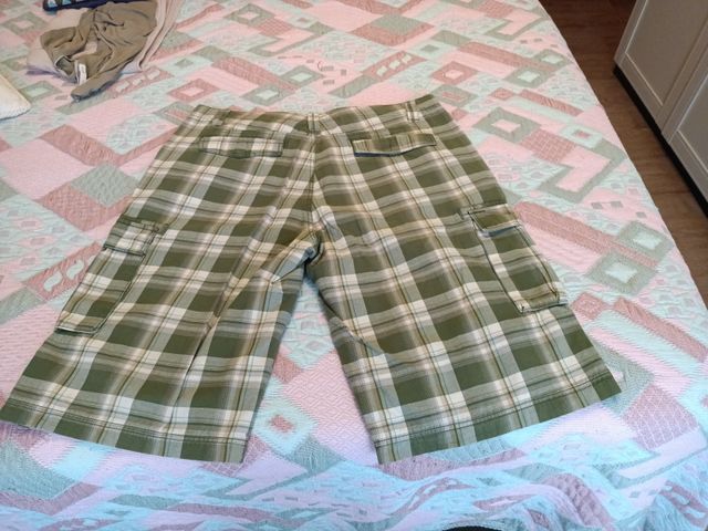 Pantalón corto de cuadros para hombre