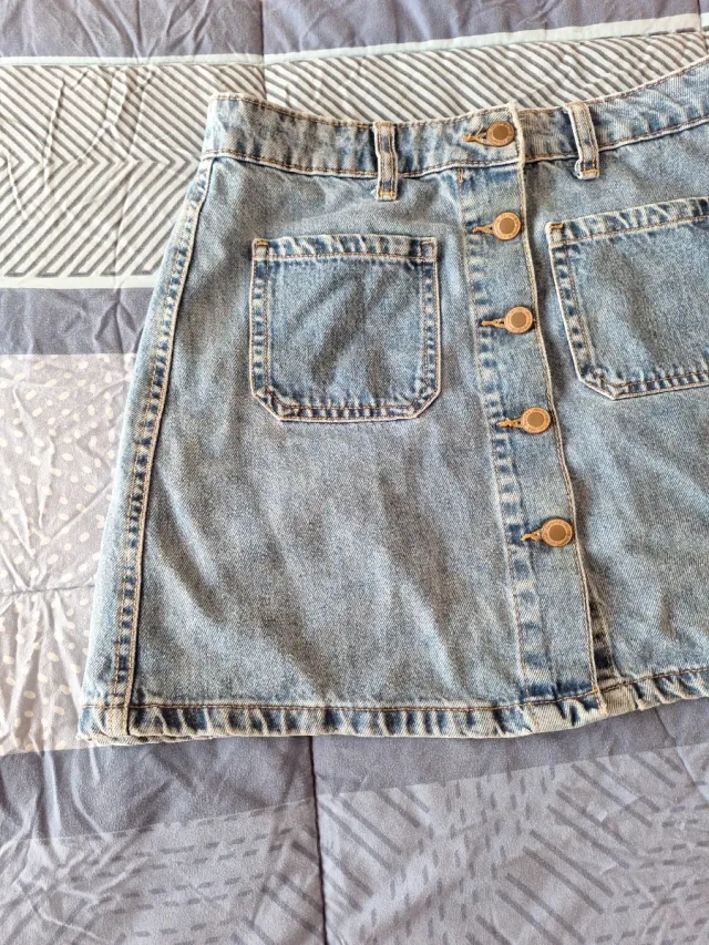 Falda tejana Bershka