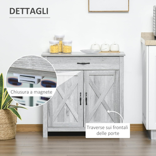 Credenza Cucina Stile Country, Mobile Multiuso con