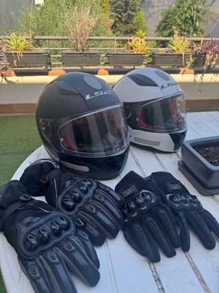 Cascos Moto LS2 + Guantes Moto