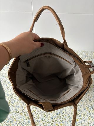 Mochila Slang Piel Marrón