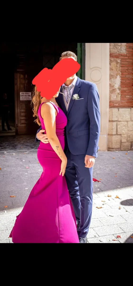 Traje chaqueta azul como nuevo y zapatos