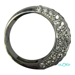 Anillo Oro 18k Zafiros y circonitas
