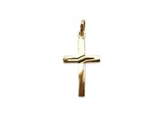 Cruz de Oro 18 Kt. 1.4 gr. de segunda mano