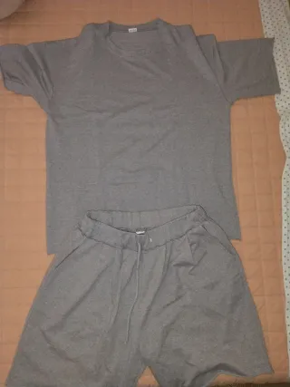 Set T-shirt e Pantaloncini Uomo Grigio