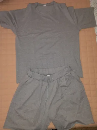 Set T-shirt e Pantaloncini Uomo Grigio
