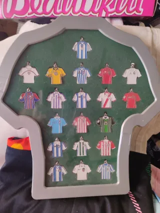 Collezione di maglie da calcio in miniatura