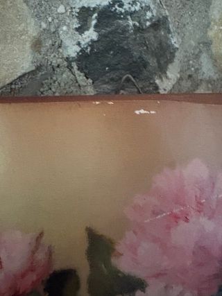 Quadro Peonie Arte Povera