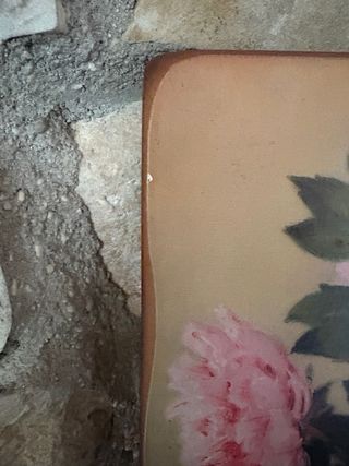 Quadro Peonie Arte Povera