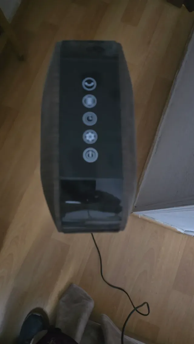 Ventilador Torre Corte Inglés Negro/Gris