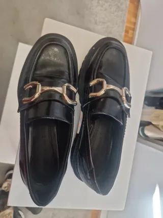 Mocasines de plataforma negros