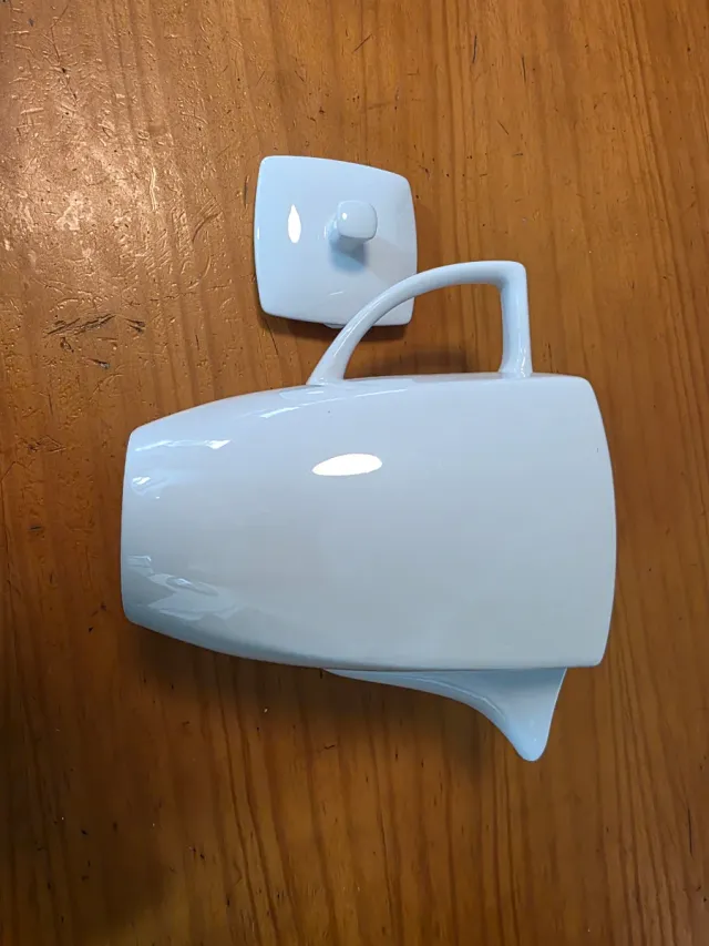 Jarra de porcelana blanca Zara Home