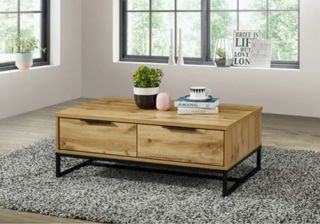 Mesa de centro madera y metal