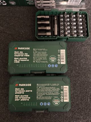 Parkside Taladro Percutor 20V + Set Brocas